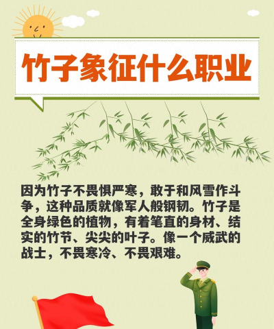 竹子象征着什么工作的人