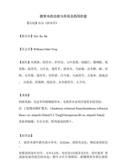 接骨木如何用