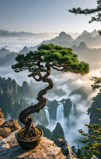 为什么都用黑松做盆景