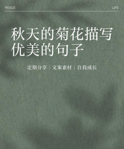 秋天的花草怎么说