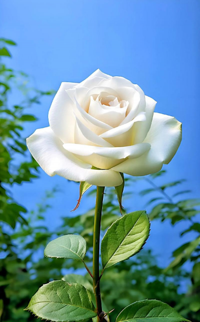 白玫瑰花什么样子