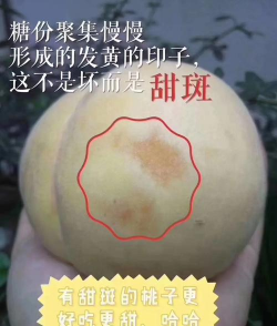 黄桃表面花是怎么形成的