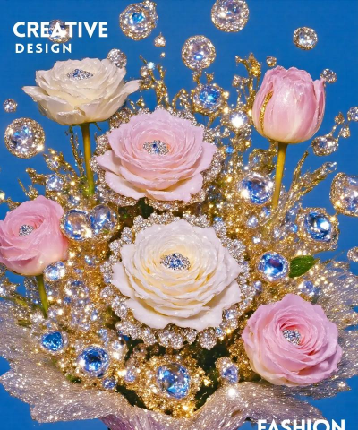 养花钻石玫瑰