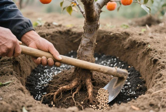 柿树秋施基肥
