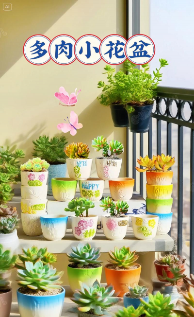 大花盆套小花盆养花