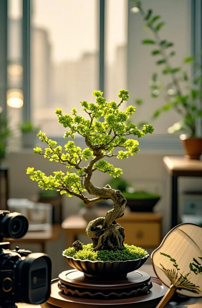 家榆盆景怎么设计