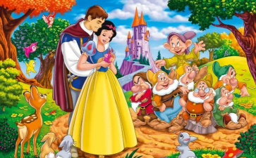 王子背着白雪养花