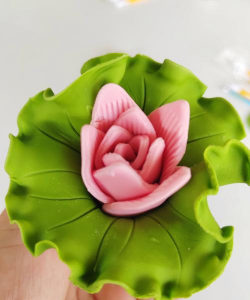 绿色营养花饽饽