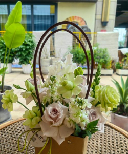 使用花篮养花造型