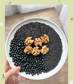 黑豆黑米养花