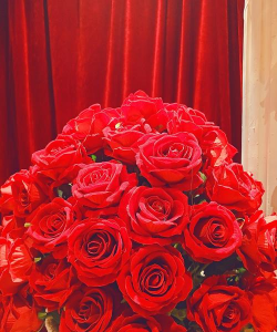 红色水养花婚礼