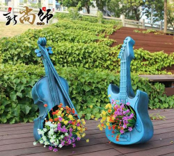 吉他琴箱养花