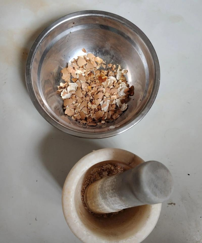 自制养花骨粉方法