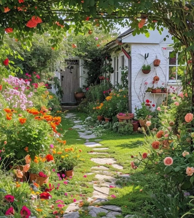 院子小路好不好养花