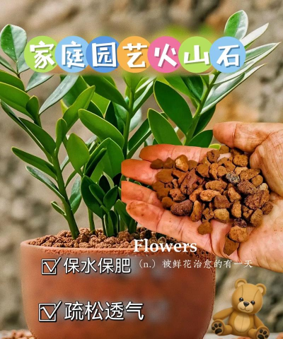 火山石养花铺面石