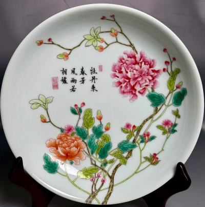 瓷盘子养花草好吗