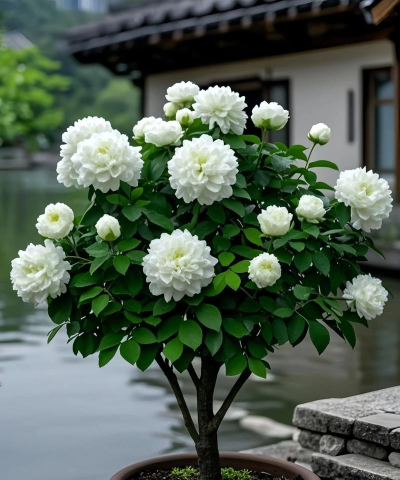 庭院好养花树盆栽