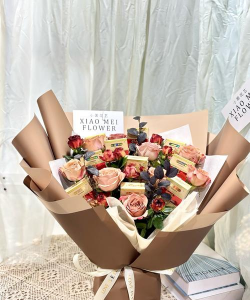 家养花束简易包装