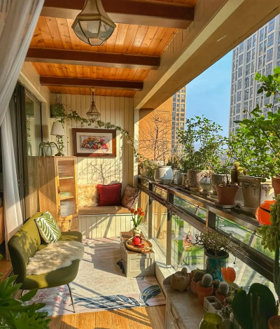 阳台朝南养花布局