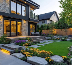 别墅周围绿化设计图片，打造专属庭院，提升生活品质