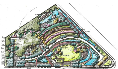 售楼处绿化设计平面图，提升环境品质，吸引潜在客户