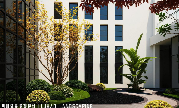 小区中庭绿化设计，提升居住品质，营造舒适环境