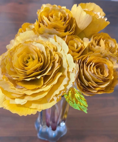 银杏叶做成花如何形容