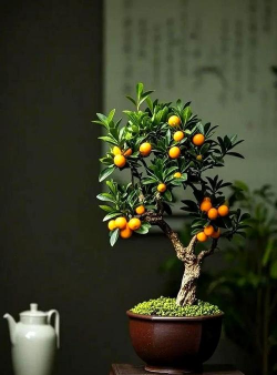 橘子盆栽怎么拍