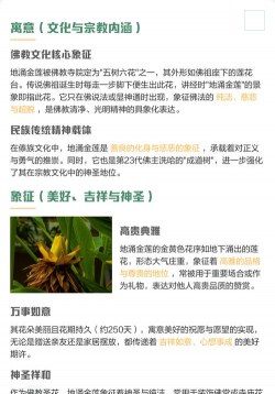 地涌金莲什么寓意