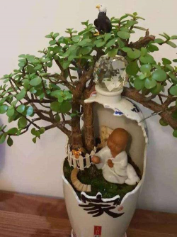 油壶养花雕刻 油壶养花雕刻