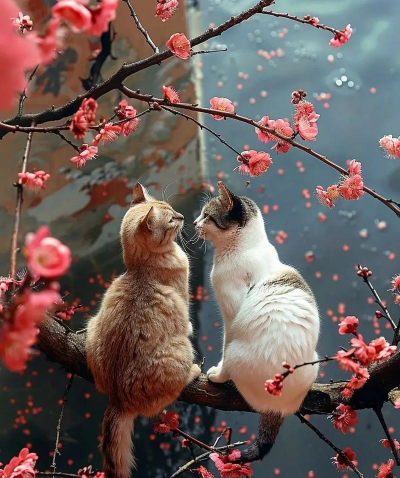 对面养花的猫 对面养花的猫