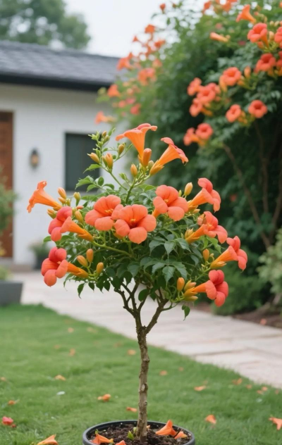 爬墙凌霄花怎么养,掌握关键技巧,轻松打造花墙 爬墙凌霄花怎么养,掌握关键技巧,轻松打造花墙