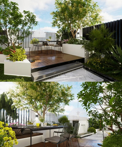 三角形庭院绿化设计图,空间利用技巧,打造独特景观 三角形庭院绿化设计图,空间利用技巧,打造独特景观