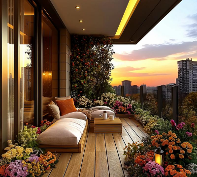 露天阳台绿化设计,打造舒适空间,提升生活品质 露天阳台绿化设计,打造舒适空间,提升生活品质