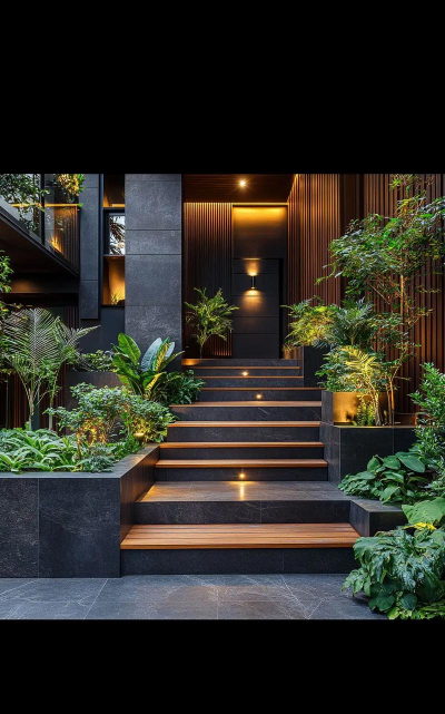 景观绿化阶梯设计,提升空间层次,打造自然过渡 景观绿化阶梯设计,提升空间层次,打造自然过渡