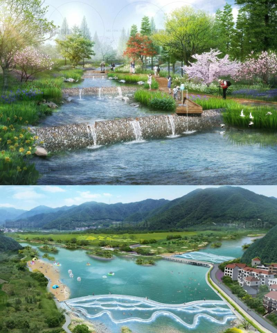 绿化水渠景观设计,提升环境美感,融合生态功能 绿化水渠景观设计,提升环境美感,融合生态功能