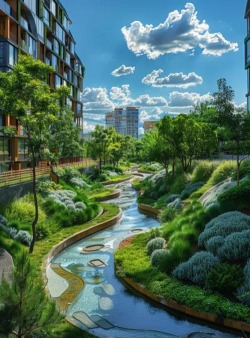 楼盘绿化道路设计,提升居住体验,打造生态社区 楼盘绿化道路设计,提升居住体验,打造生态社区