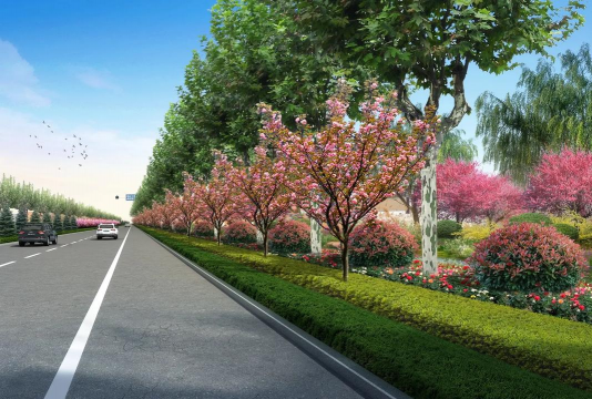 园林道路绿化设计,提升景观效果,优化行走体验 园林道路绿化设计,提升景观效果,优化行走体验