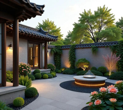 中式庭院绿化设计,营造诗意空间,提升居住体验 中式庭院绿化设计,营造诗意空间,提升居住体验