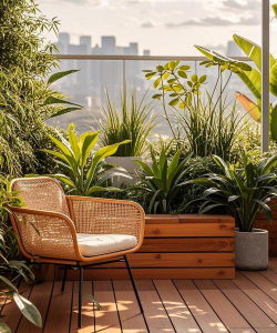 露天阳台绿化设计,打造舒适空间,提升生活品质 露天阳台绿化设计,打造舒适空间,提升生活品质