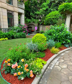 欧式绿化图案设计,提升庭院美感,打造优雅空间 欧式绿化图案设计,提升庭院美感,打造优雅空间