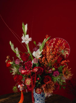 过年花卉，增添节日气氛，营造喜庆氛围