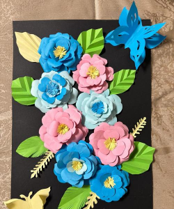 纸雕花卉，制作简单，装饰效果出众