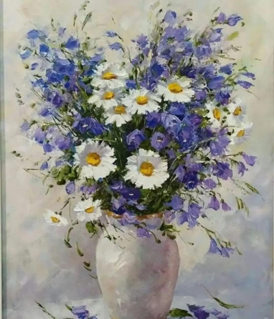 花卉静物油画,描绘自然之美,展现艺术魅力 花卉静物油画,描绘自然之美,展现艺术魅力