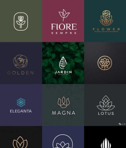 花卉logo,设计灵感,品牌视觉表达 花卉logo,设计灵感,品牌视觉表达