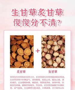 炙甘草和甘草的区别