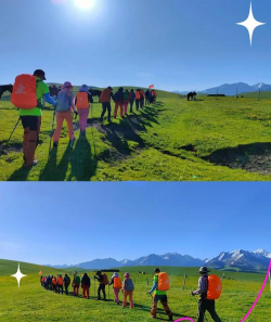 新疆草地人可以走路吗