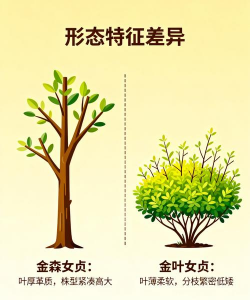 金叶女贞和金森女贞的区别