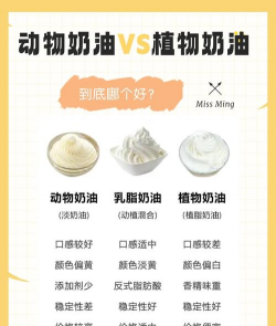 动物奶油和植物奶油的区别