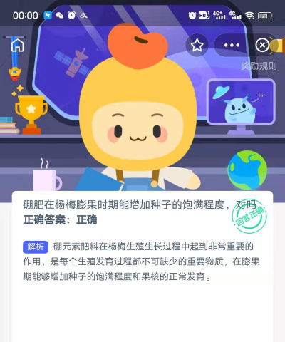 硼肥在杨梅膨果时期能增加种子的饱满度对吗